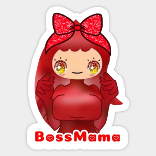 Yaya's Boss Form Boss Mama Girls Women Design YayaLand Scary Mansion Sparkling Scary Mansion Sticker